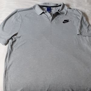 Men's Nike gray collared shirt